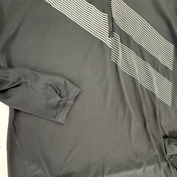 Nike Men Dri-FIT Element 1/4 Zip Black Reflective Running Top M Shirt Thumbholes - Picture 3 of 11